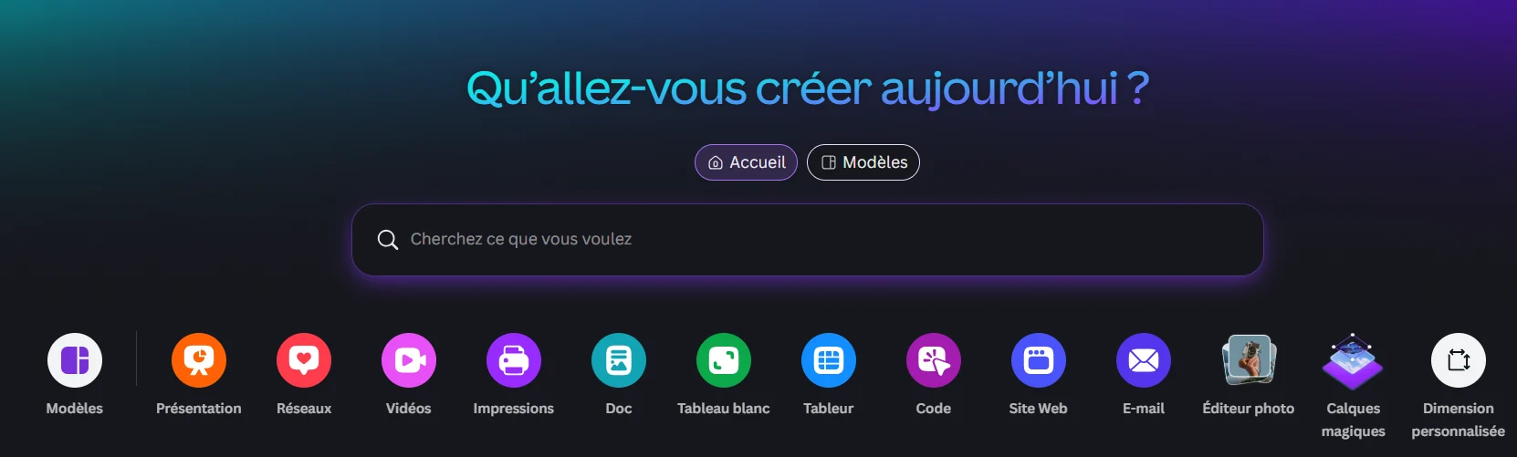 Canva réunit présentations, réseaux sociaux, vidéos, documents et autres formats